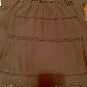 Solid Black with lace Sleeve less shirt